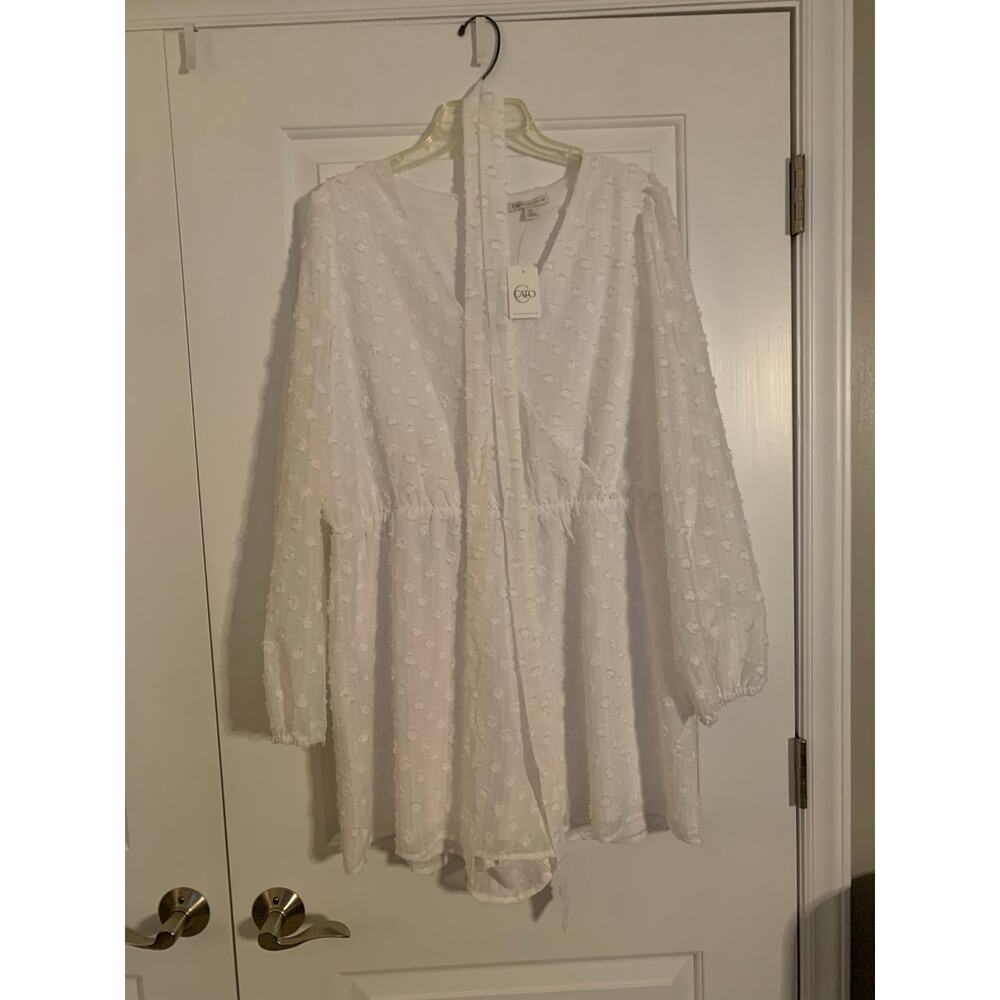 NWT Cato White Dress Size Xl